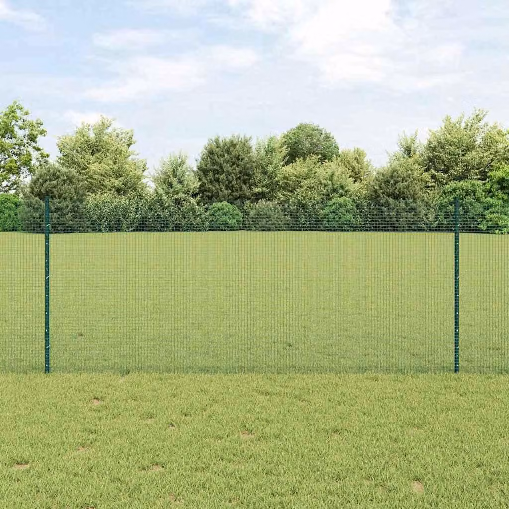 Maison Exclusive - Recinzione con Posto Verde 1 x 50 m Acciaio e PVC