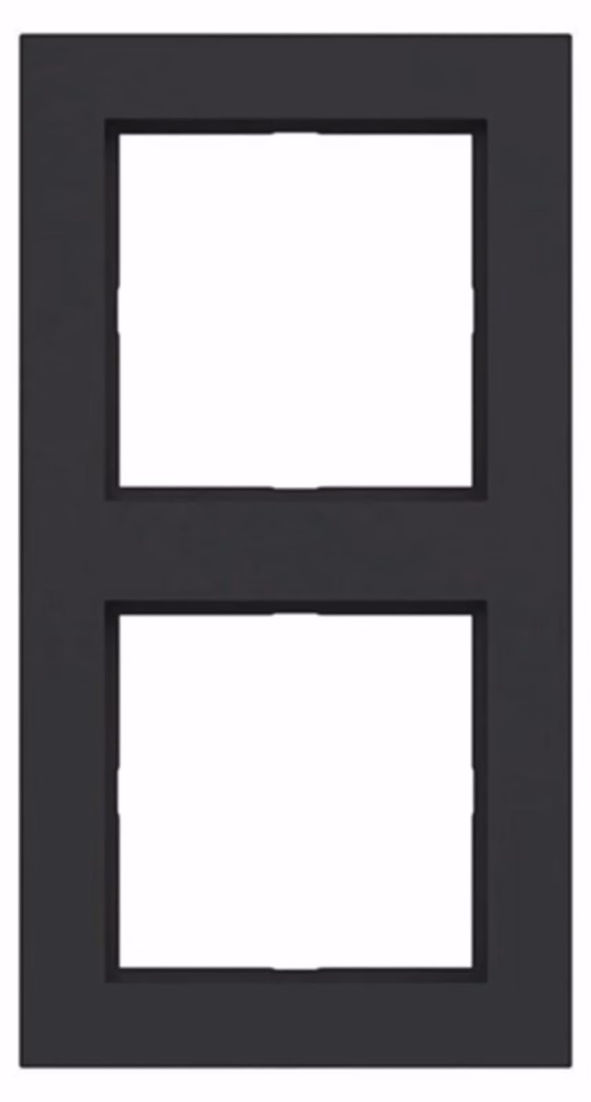 Cornice Hager doppia A.1 WAD6200BM nero notte opaco
