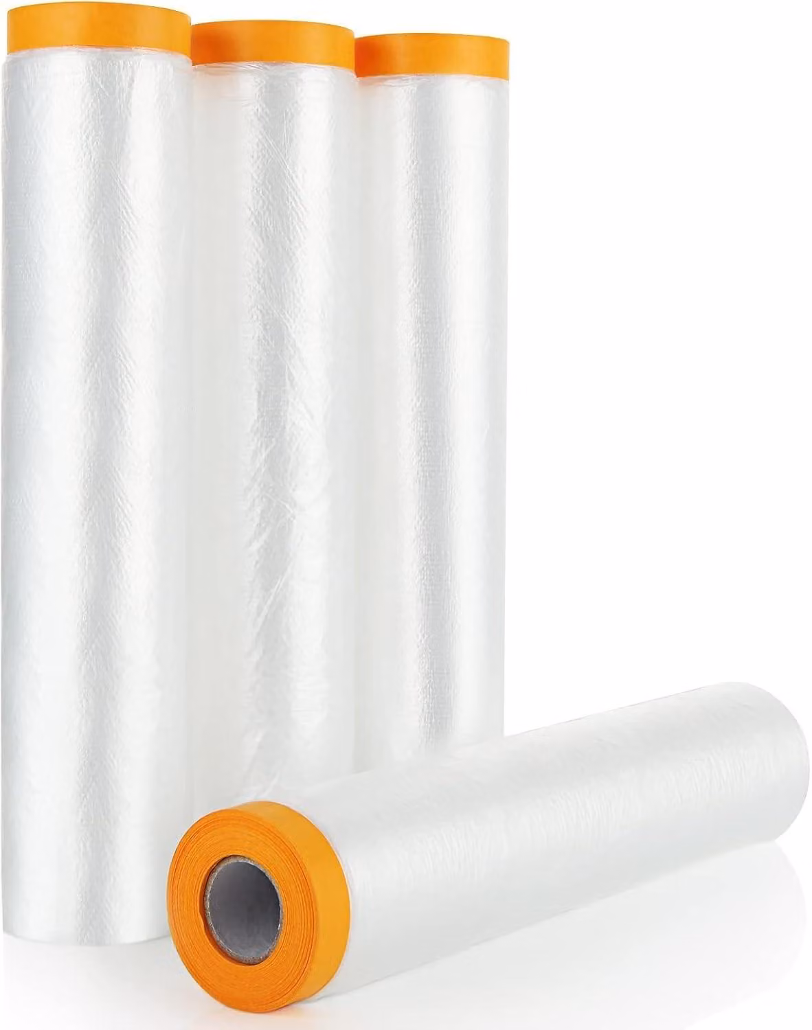 Set di 4 teli protettivi in plastica autoadesivi, dimensioni 2,4 m x 20 m