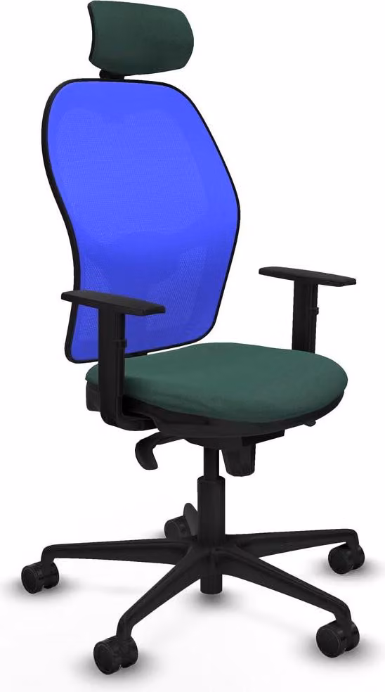 Sedia da ufficio con poggiatesta Piqueras y Crespo 1D036N2 verde