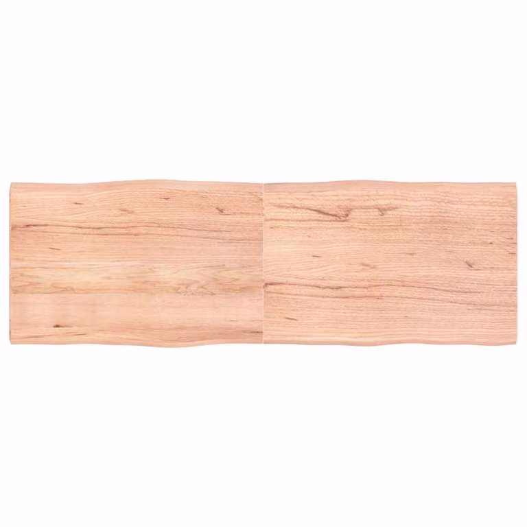 Piano Tavolo in Rovere con Bordo Naturale vidaXL, Marrone, L: 180 cm, P: 60 cm, H: 43,2 cm
