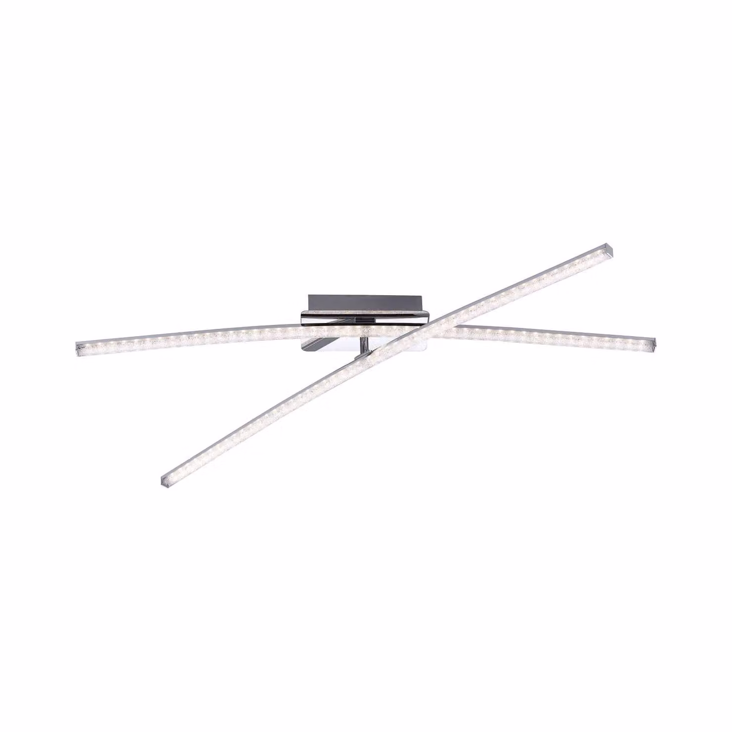 Plafoniera a LED, cromata, orientabile, H 11 cm