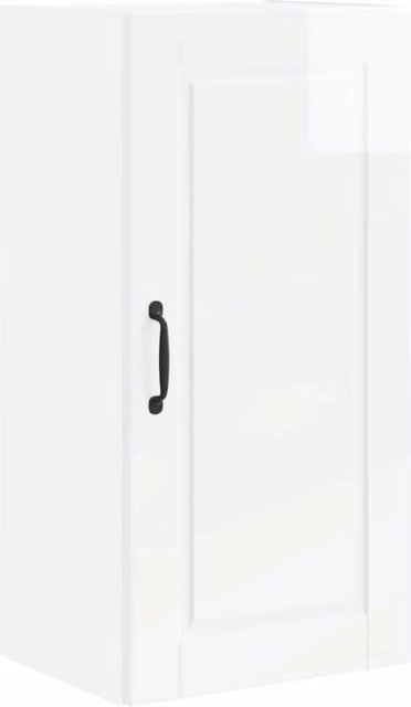 Armadio da cucina a parete moderno con ripiani organizzazione pratica 40 x 31 x 80 cm in legno ingegnerizzato bianco lucido 02_0054373