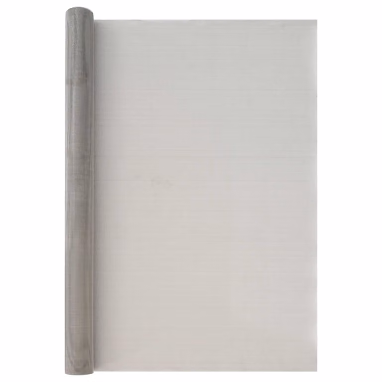 Rete per schermatura vidaXL in acciaio inossidabile Argento L: 1000 cm, H: 100 cm, 30 Mesh