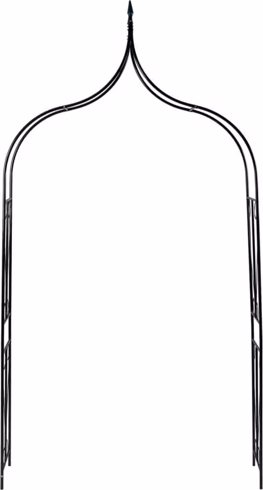 Arco da Giardino Verde Scuro 120x38x258 cm in Ferro