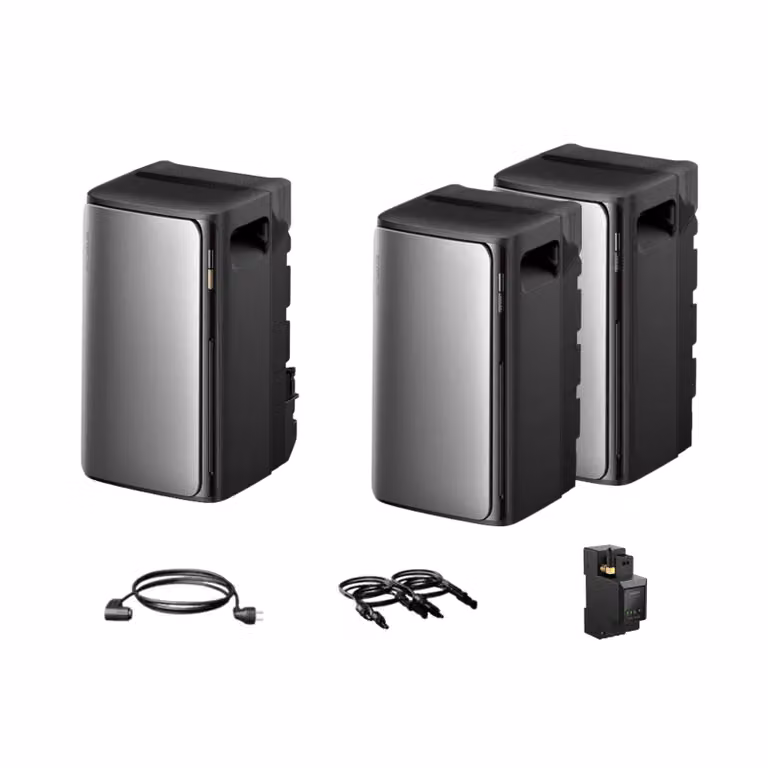 Centrale elettrica da balcone con accumulo 5760Wh, accumulo EcoFlow Stream Ultra All-in-One 1920Wh con accumulo Stream AC Pro 1920Wh x2 per centrale elettrica da balcone (IVA 0%)