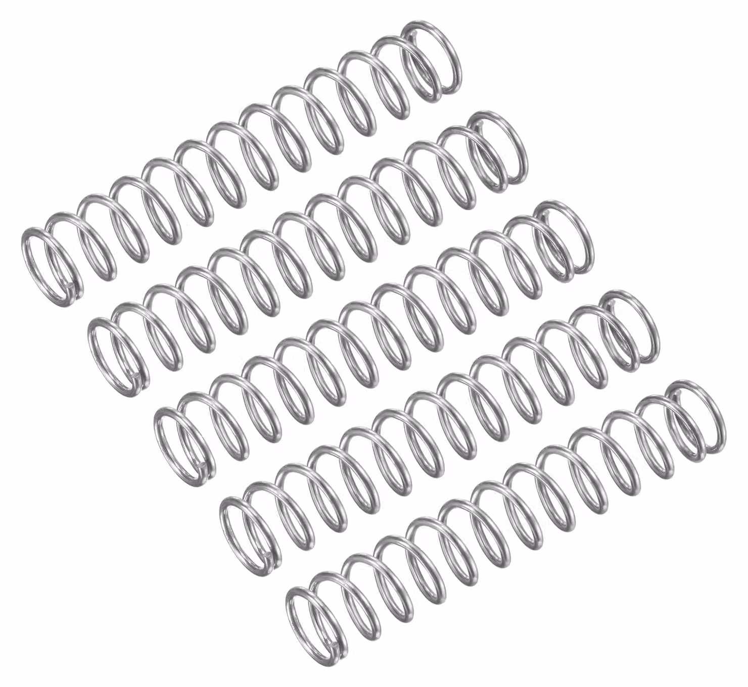 Confezione da 5 molle a compressione, acciaio inossidabile 304, diametro 9 mm, filo di 1 mm, lunghezza 50 mm