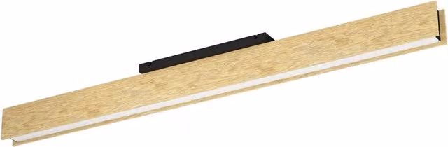 Plafoniera Moderna Anchorena-Z Legno Marrone Luce Led Integrato 35W