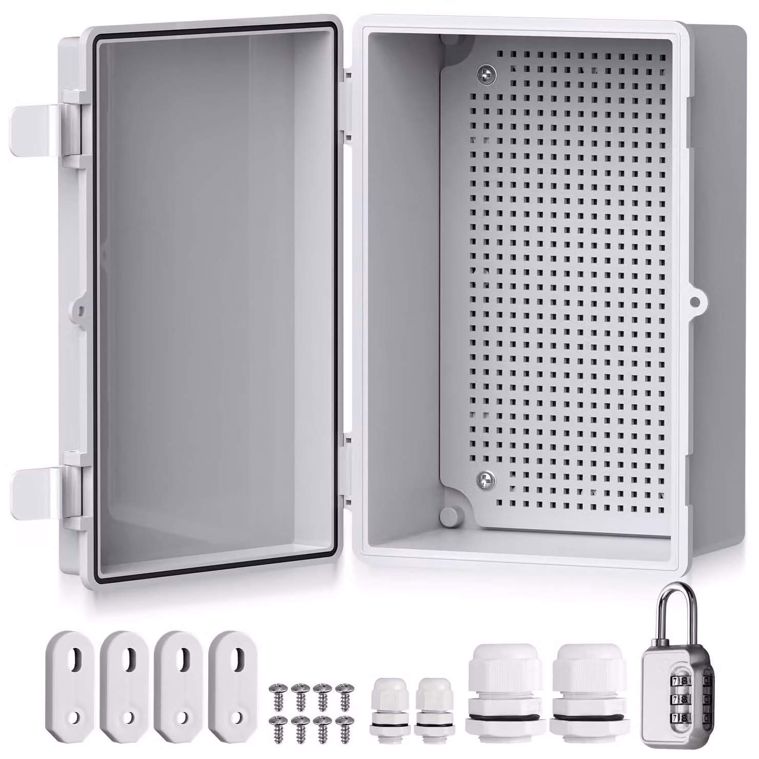 Armadio di distribuzione impermeabile, grado di protezione IP67, scatola di connessione, impermeabile, realizzato in plastica ABS