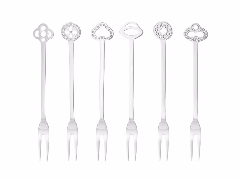 Party Item Set di 6 Forchettine - Acciaio a Specchio