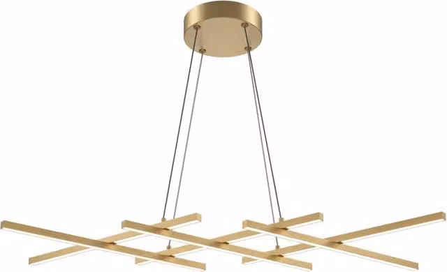 Maytoni Lampadario moderno Halo 6 luci LED integrato ottone alluminio