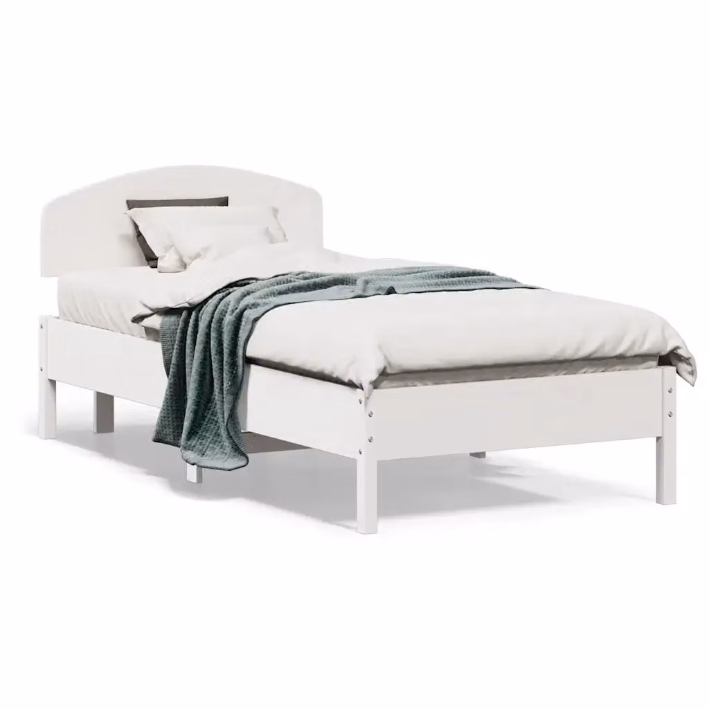Giroletto VIDAXL in legno massello di pino bianco con doghe piatte, L/P/H: 195.5 x 80.5 x 81.0 cm – 2