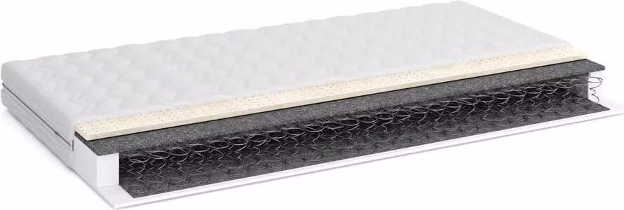 FURNLUX Materasso a molle Berni Bianco 120x200cm / Hauptfarbe: Weiß / Dimensioni: 120 x 200 x 15 cm