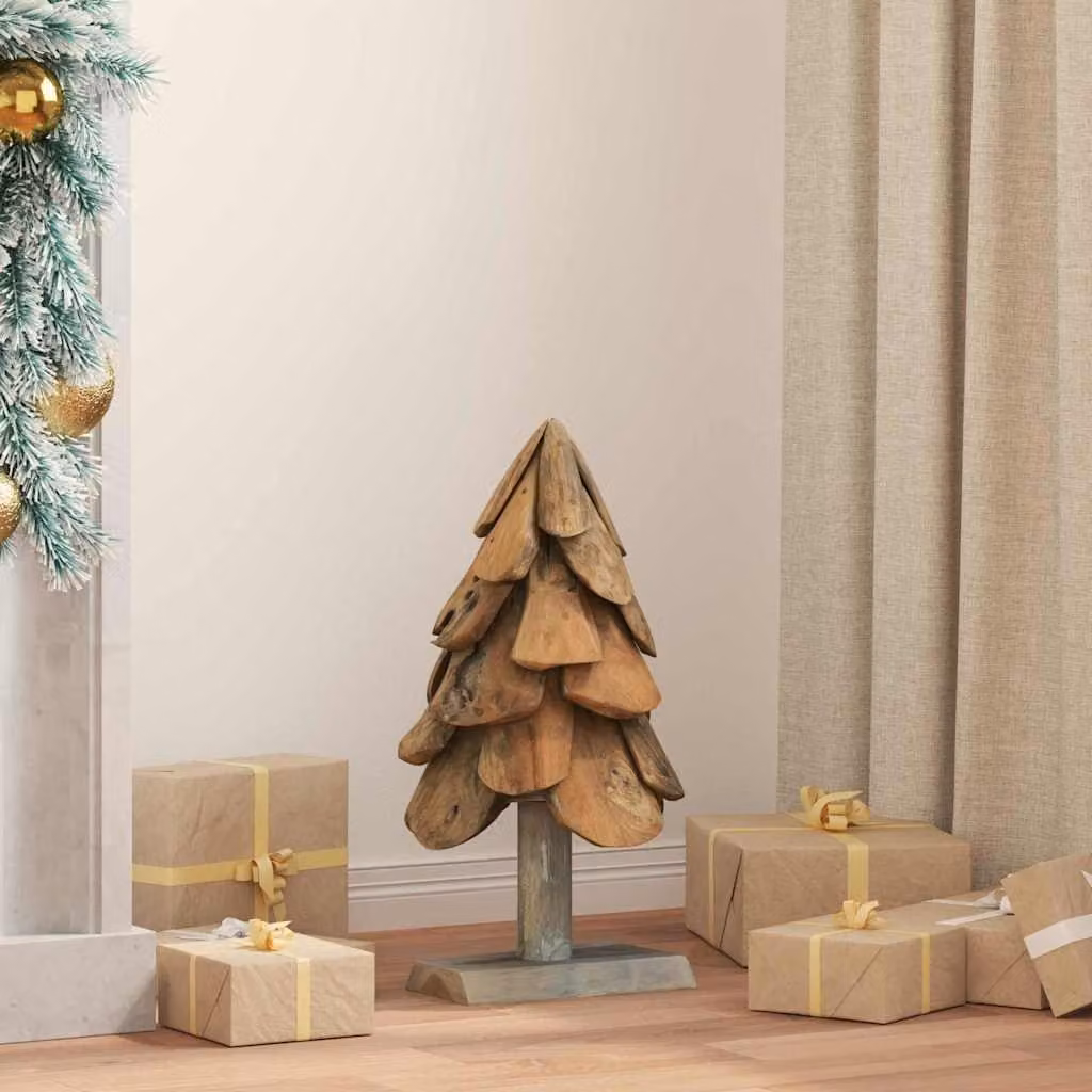 Maison Exclusive - Albero di Natale marrone, 61 cm, in legno massello di teak