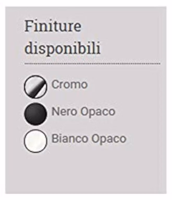 Rubinetto Legami ILS0023, finitura nero opaco
