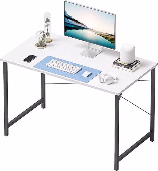Scrivania Famanu - design semplice, stile industriale, color marrone vintage - scrivania per computer, 100 x 50 cm