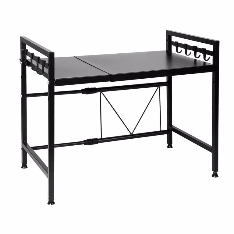Mensola Estensibile Salvaspazio Elodie VESTIAMO CASA Black L/P/H: 63,5 x 42 x 31,5 cm
