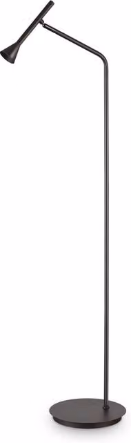Piantana Moderna Ideal Lux Diesis in Metallo Nero con LED da 4,5W Luce Calda 3000K, Regolabile, H 149 cm, L 45 cm, P 45 cm