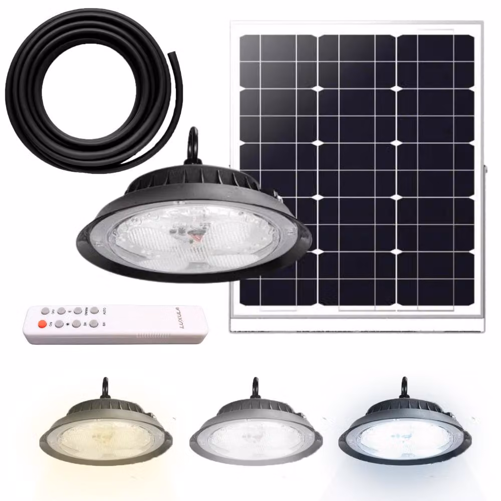LUXULA Lampada a sospensione LED solare, CCT, 40 W, 500 lm