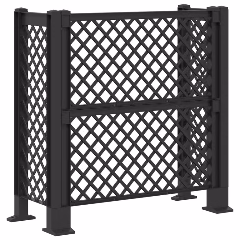Trellis per Cestino Antracite 123 x 47 x 114 cm PP