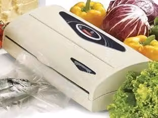 Macchina per sottovuoto Salvaspesa Reber bianca con potenza 180 W, L: 38 cm, P: 16,5 cm, H: 11 cm