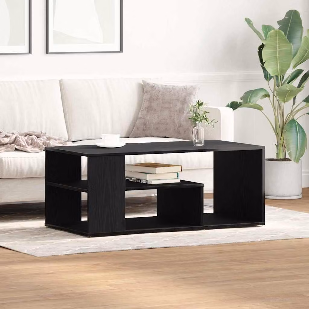 Maison Exclusive - Tavolino da salotto effetto rovere nero 100 x 50 x 40 cm Materiale ligneo