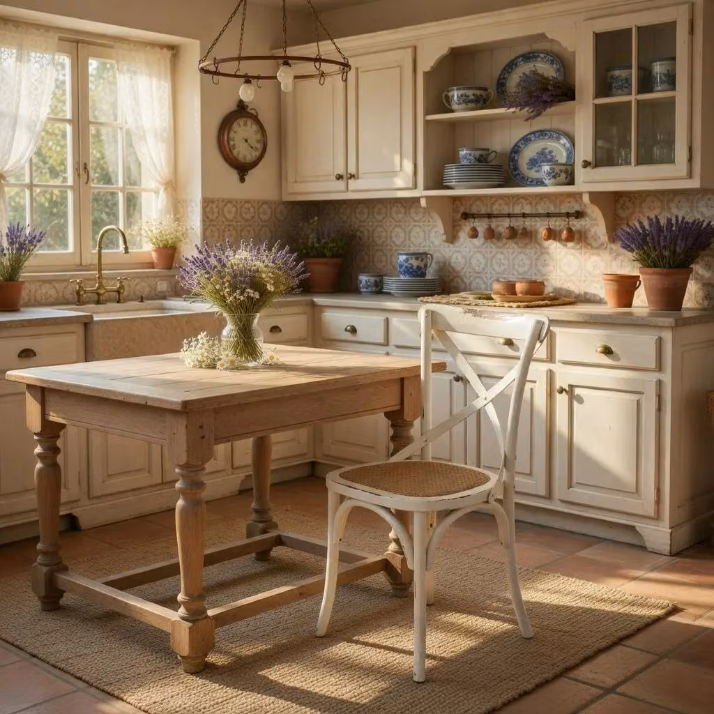 Set di 2 sedie Cross Bistrot vintage in legno di olmo bianco con seduta in rattan e tessuto stile shabby chic Mobili 2G – 2