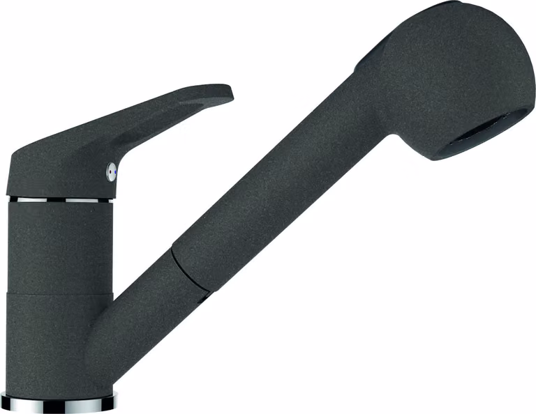 Rubinetto Schock Cosmo 525122GAS, asfalto, alta pressione, bocca estraibile