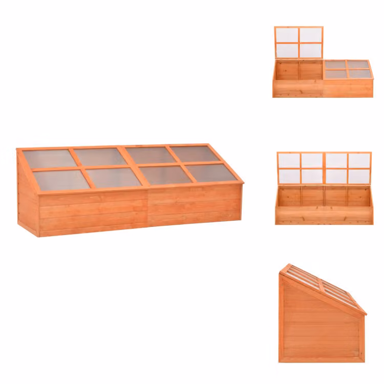 vidaXL Telaio freddo in legno 180x57x62 cm - Serre