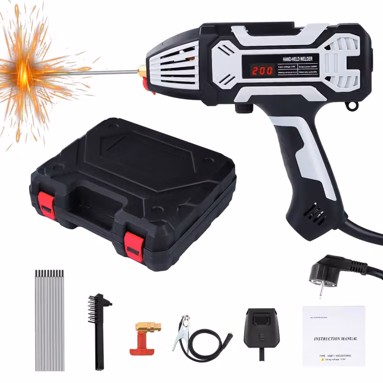 Apparecchio di saldatura portatile - 200 A - Saldatrice per elettrodo - 220 V - Per lavorazioni metalliche