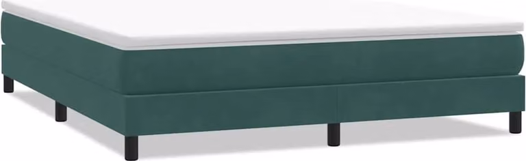 Maison Exclusive - Giroletto a Molle senza Materasso Verde Scuro 180x210cm Velluto