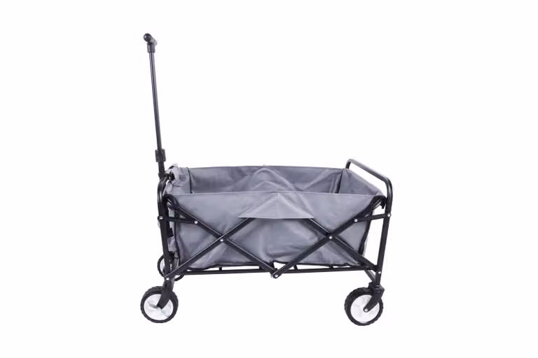 Carrello pieghevole Carrello da trasporto Carrello per la spesa Carrello da giardino Carrello porta attrezzi grigio
