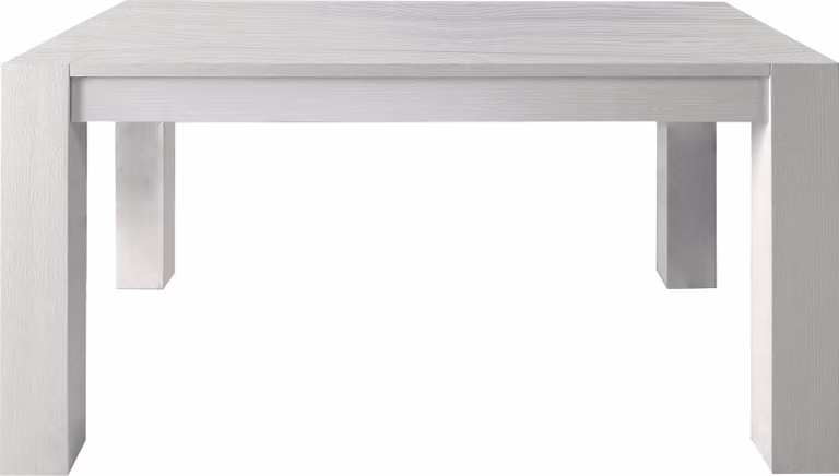 Milani Home - tavolo da pranzo allungabile 160-210-260 x 90 cm, bianco, legno