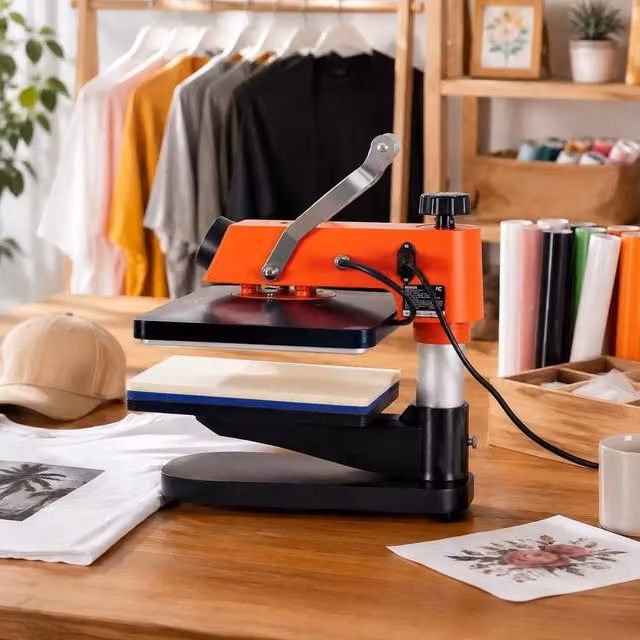 Heat Press - 8-in-1 Heat Press Sublimation Machine For Homemade T-shirts/hats/mugs/heat Transfer Projects, 12 X 15 Multifunctional Swivel Heat Press With 360° Rotation