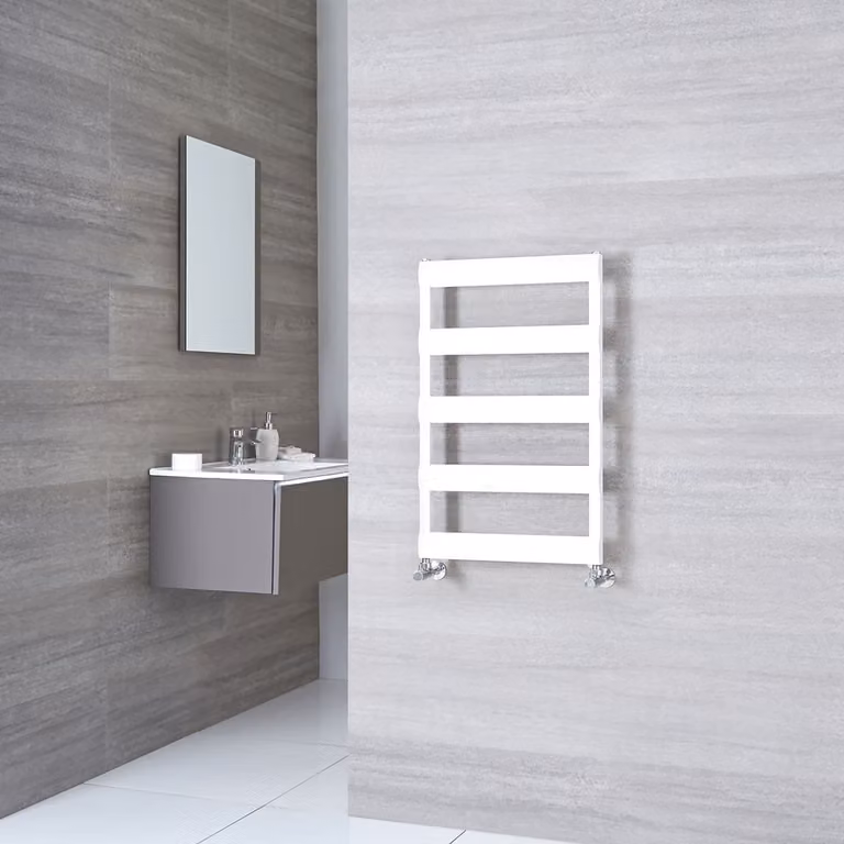 Scaldasalviette di Design a Scaletta - Termoarredo Bagno Bianco - 310W - Gradus