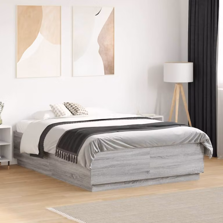 Giroletto vidaXL in legno multistrato grigio Sonoma L: 135 cm, P: 193 cm
