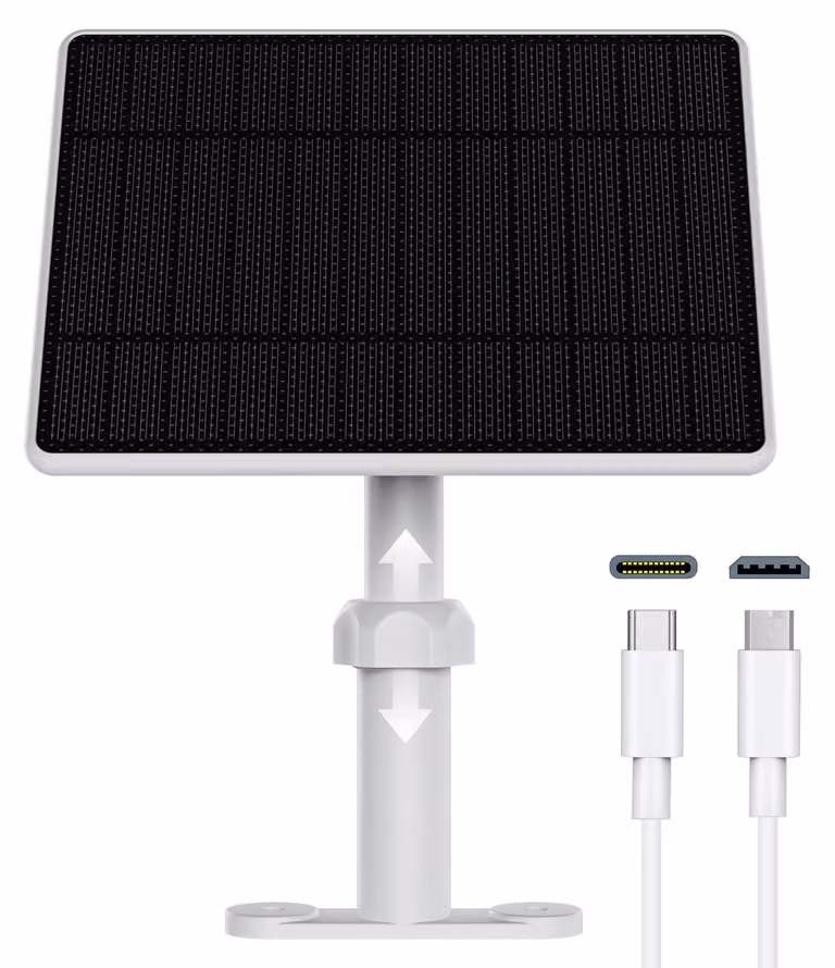 Pannello solare da 5 V, grado di protezione IP65, impermeabile, per telecamere di sicurezza, confezione singola