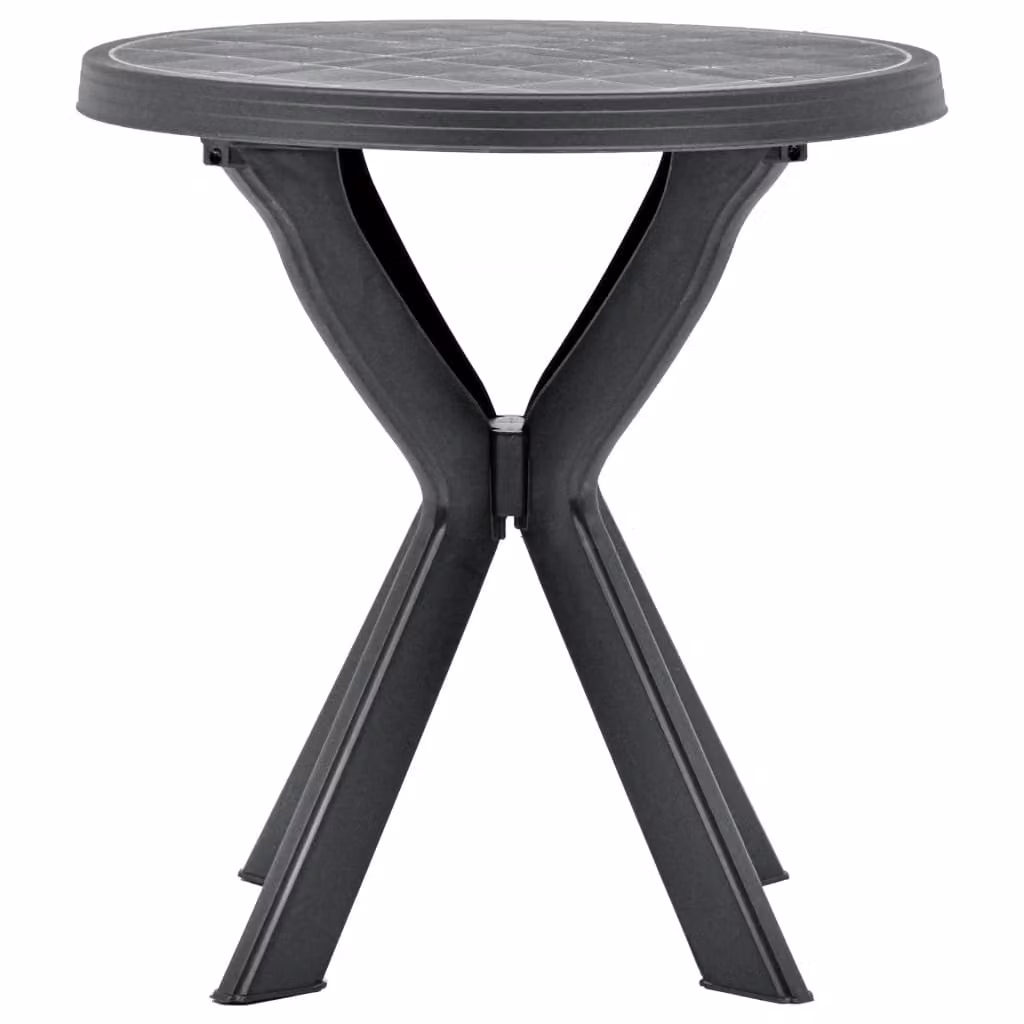 vidaXL Tavolo da bistrot antracite Ø70 cm plastica