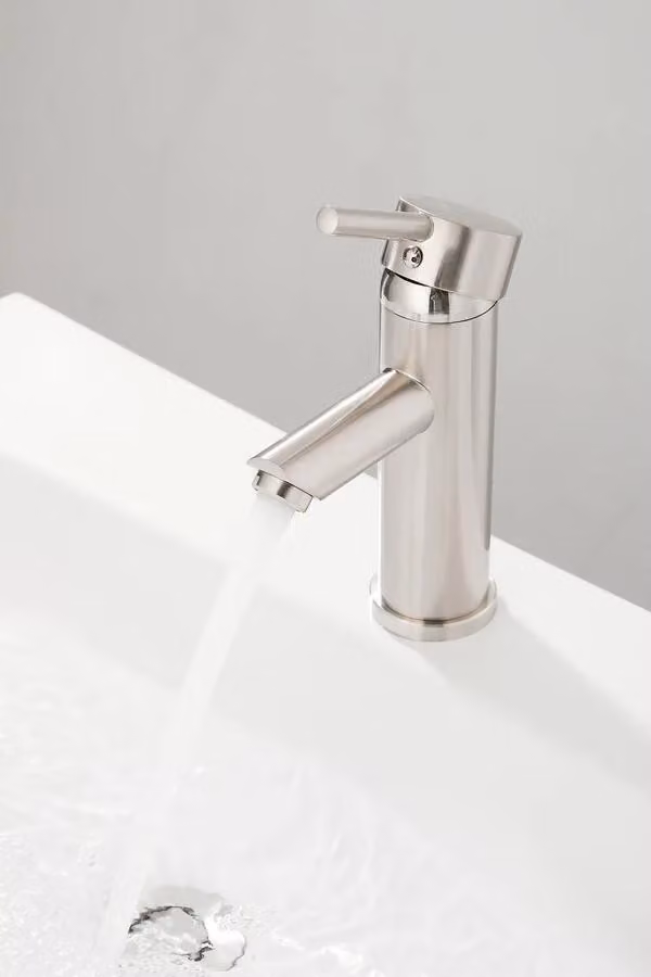 WEBO Atlanta Rubinetto da lavabo modello basso in acciaio inox Einhebel Badarmatur esterno