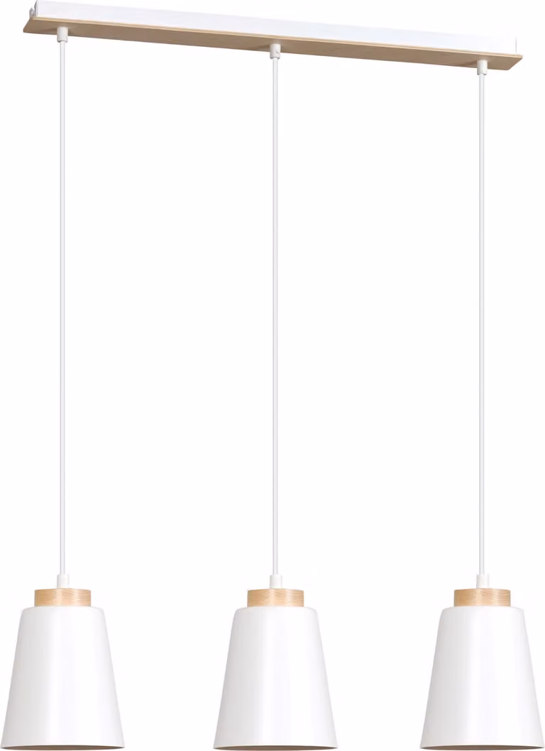 Lampadario Emibig 3xE27 60W BOLERO 3 BIANCO 443/3