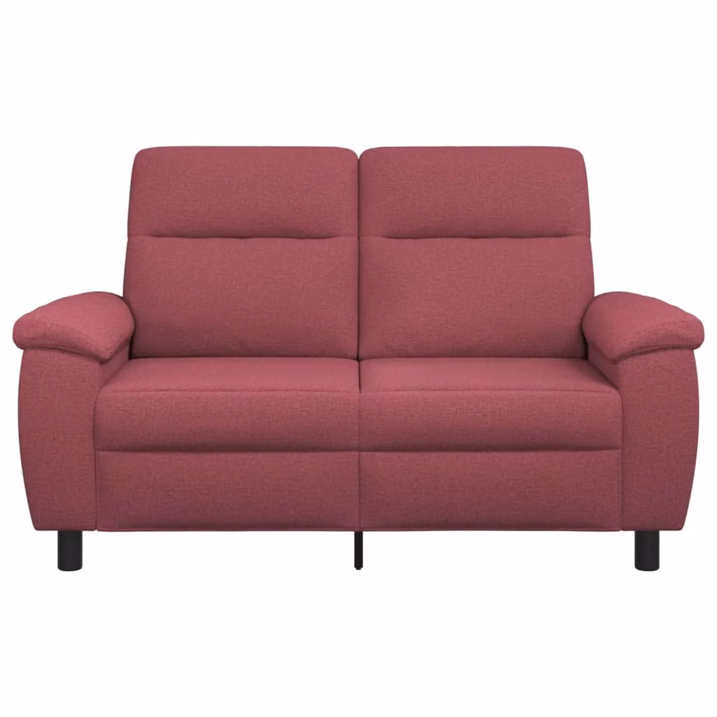Divano moderno vidaXL in tessuto rosso con struttura in metallo L: 158 cm, P: 90 cm, H: 95 cm – 2