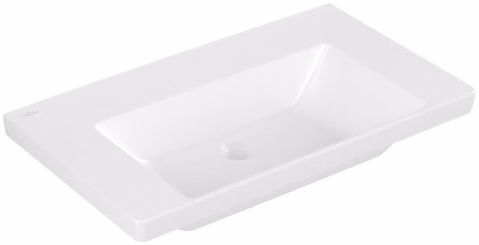 Villeroy & Boch Subway 3.0 lavabo à poser, sans trou pour robinet, sans trop-plein, non rectifié, 800x470mm, 4A7083RW, 4A7083RW