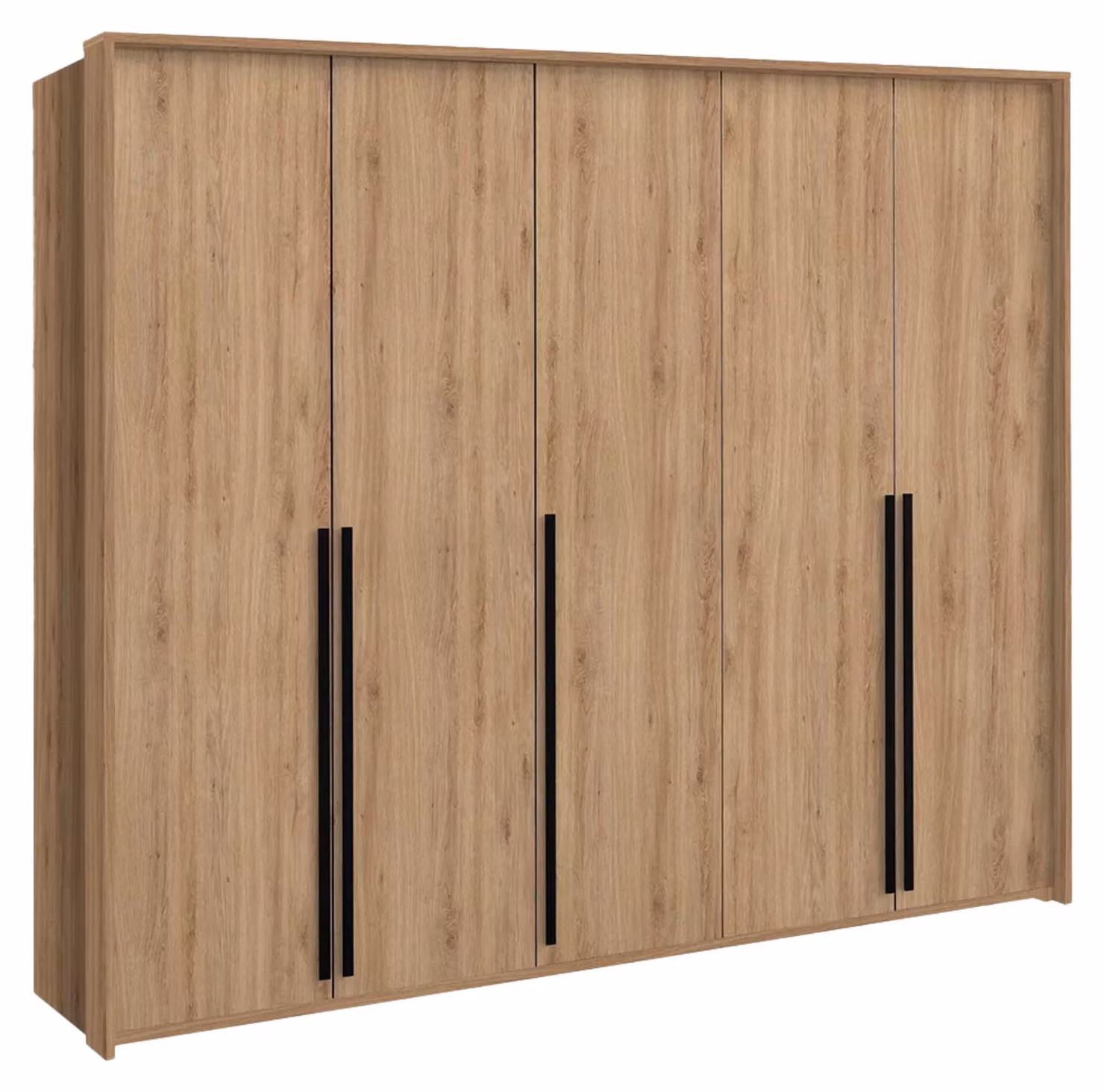 Armadio, legno di quercia massello, dimensioni 255 x 217 cm, 2 ante da 65 cm