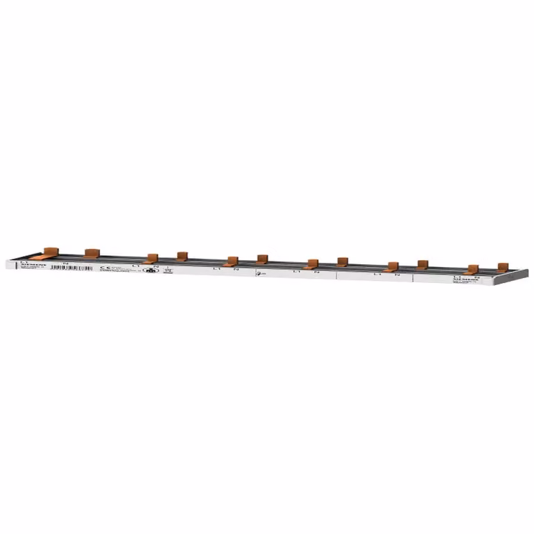 Slitta a spina Siemens compatta, 10 mm²; collegamenti: 2 poli (L e N); 1 interruttore differenziale a 2 poli + 5 interruttori AFDD 5SM6 5ST36850