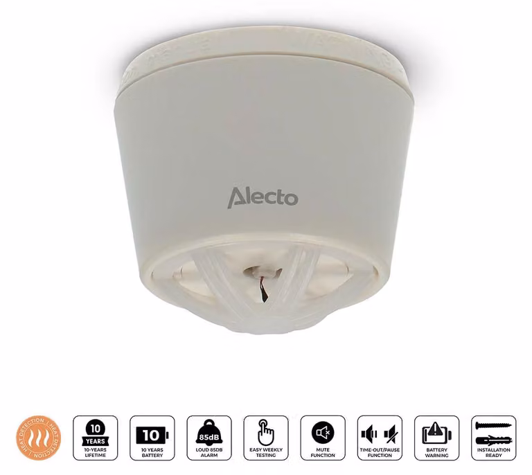 Alecto HA59 - Rivelatore di calore, bianco