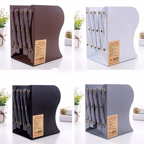 Organizzatore da scrivania in metallo resistente - Portaoggetti da scrivania con lunghezza regolabile da 10 a 50 cm