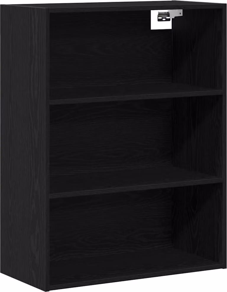 Mobiletto da parete appeso Rovere Nero 69,5 x 32,5 x 90 cm