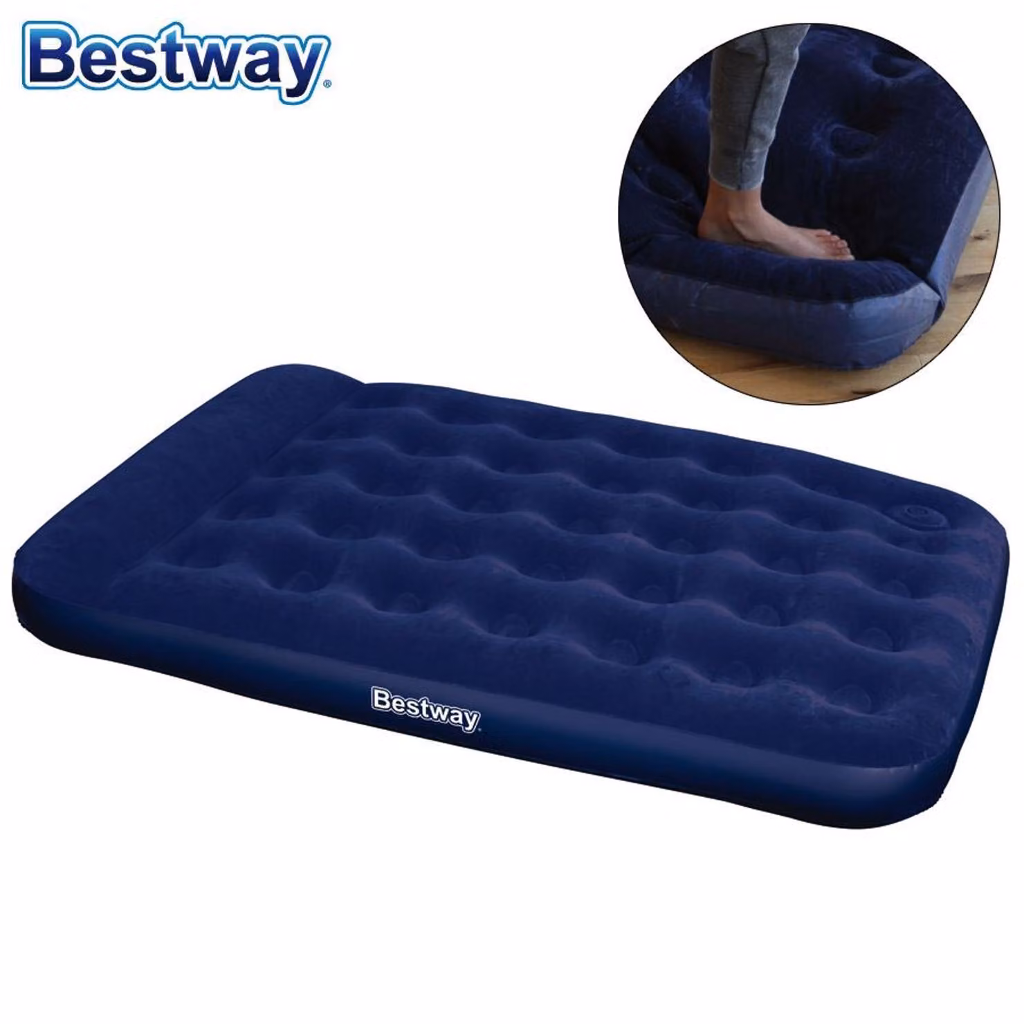 Letto per ospiti Materasso ad aria EASY INFLATE, floccato ~ 193x142x23cm