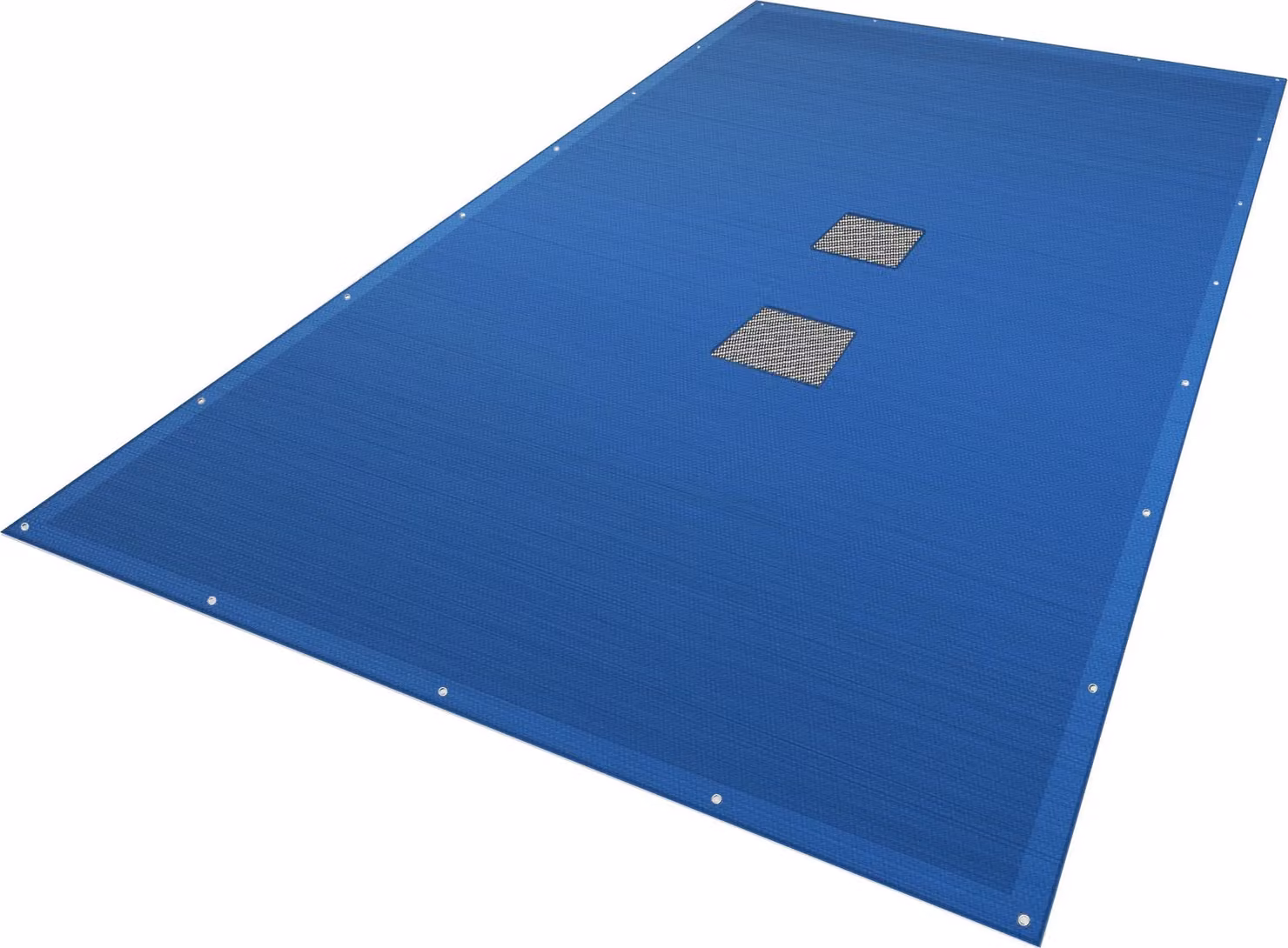 VOUNOT® Copertura rettangolare per piscina 160g/m² Copertura doppia per piscina con occhielli in alluminio 4X7m