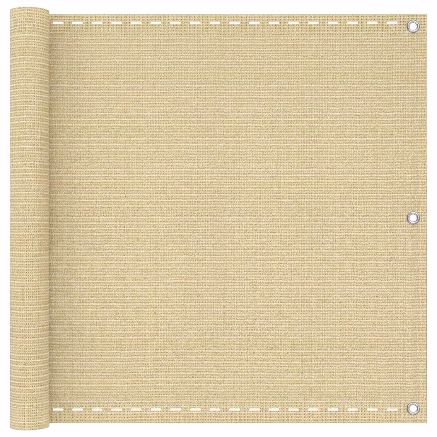 Tenda per balcone, color beige, 120 x 700 cm, realizzata in HDPE e alluminio